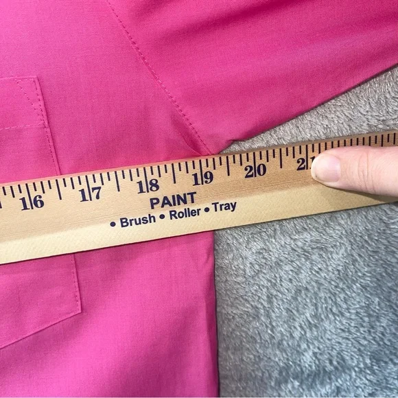 Foxcroft Pink Wrinkle Free Cotton Blend Button Down Top Size 6 - Picture 9 of 10